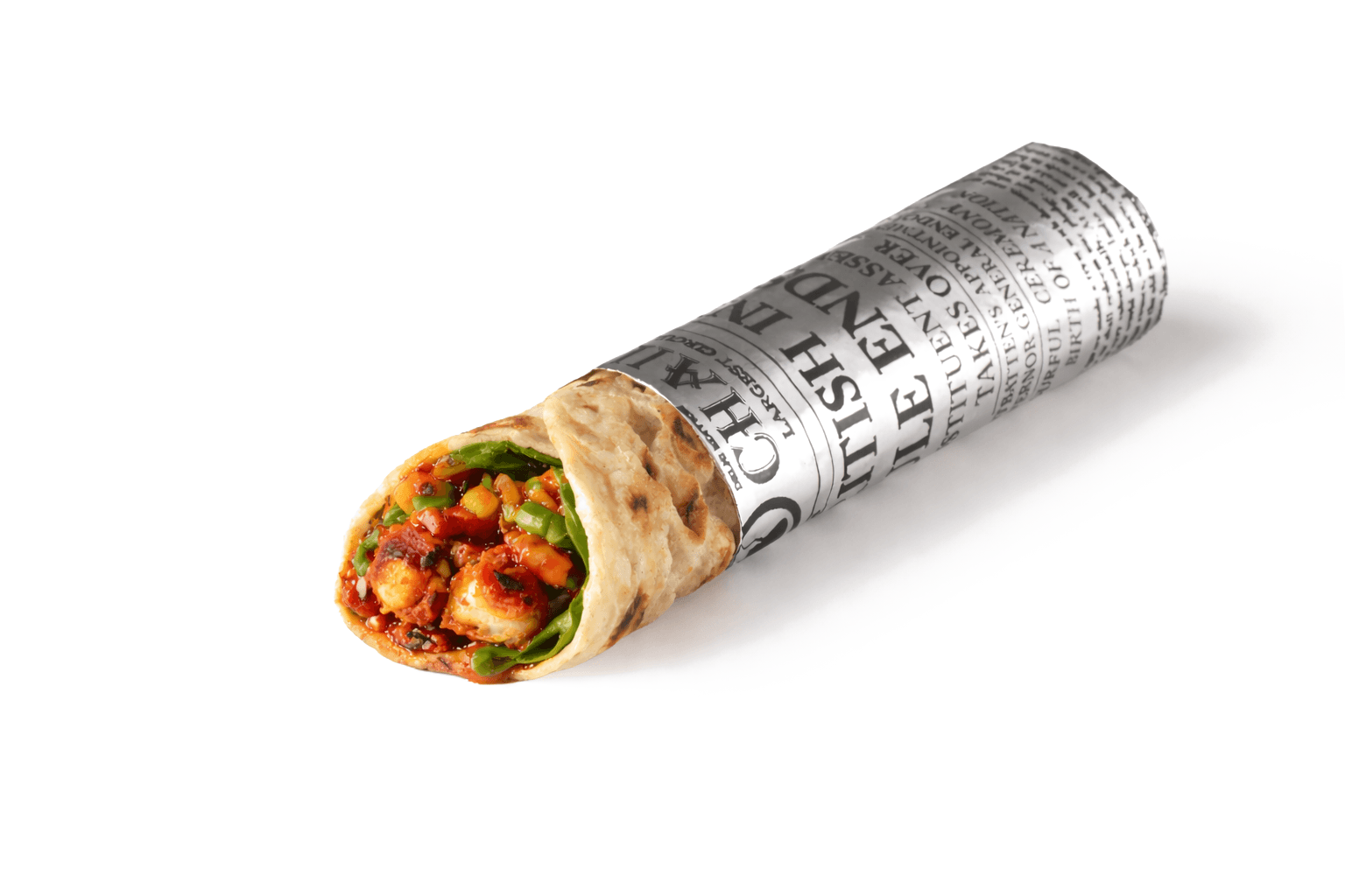 chilli chicken wala wrap